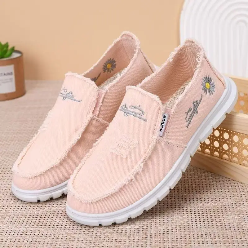 

Canvas Shoes Women Summer Casual Sneakers Women Breathable Cloth Loafers Woman Designer Shoes Zapatos De Mujer