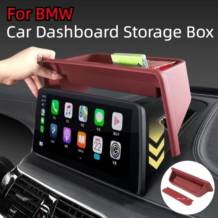 ABS Car Dashboard Console Storage Box For BMW G30 G38 G20 G28 G11 G12 X1X2 X3X4 X5X6 X7 Auto Dash Organizer Interior Accessories