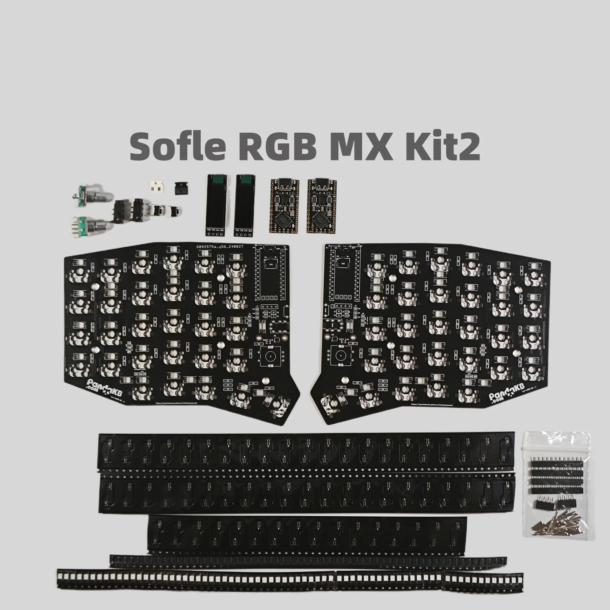 Sofle Choc/MX Split-Tastatur-PCB-Kit, 52-Tasten-Layout, individuelles Zubehör für dünne ESD-kabelgebundene oder kabellose mechanische Tastatur