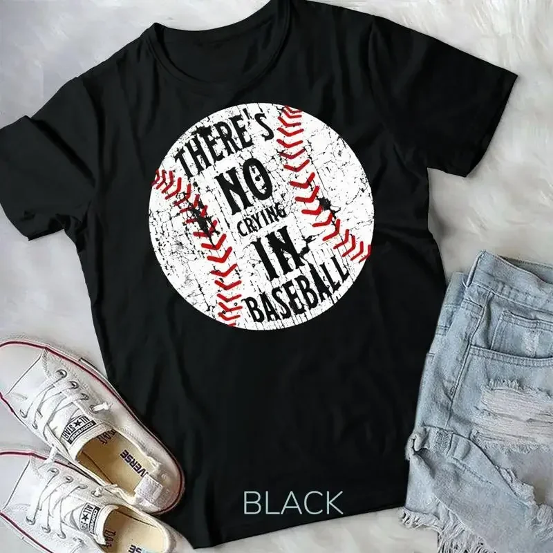 There s No Crying In Baseball I Love Sport Softball Gifts Unisex T shirt