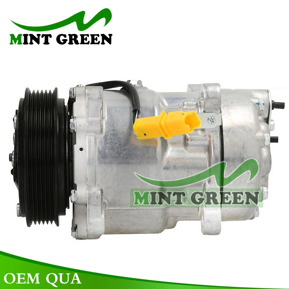 Compressor de ar SD6V12 para Peugeot, 206, 307, 406, 607, 806, 6453KW, 6453LA, 9639078280, 9659230880, 9682930280, 1437, 1460, 699358