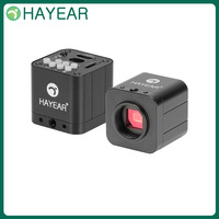 HAYEAR 24MP Mini USB HDMI Microscope Camera 1080P FHD 60FPS Industrial Microscope Camera for Phone PCB Repair Soldering Welding