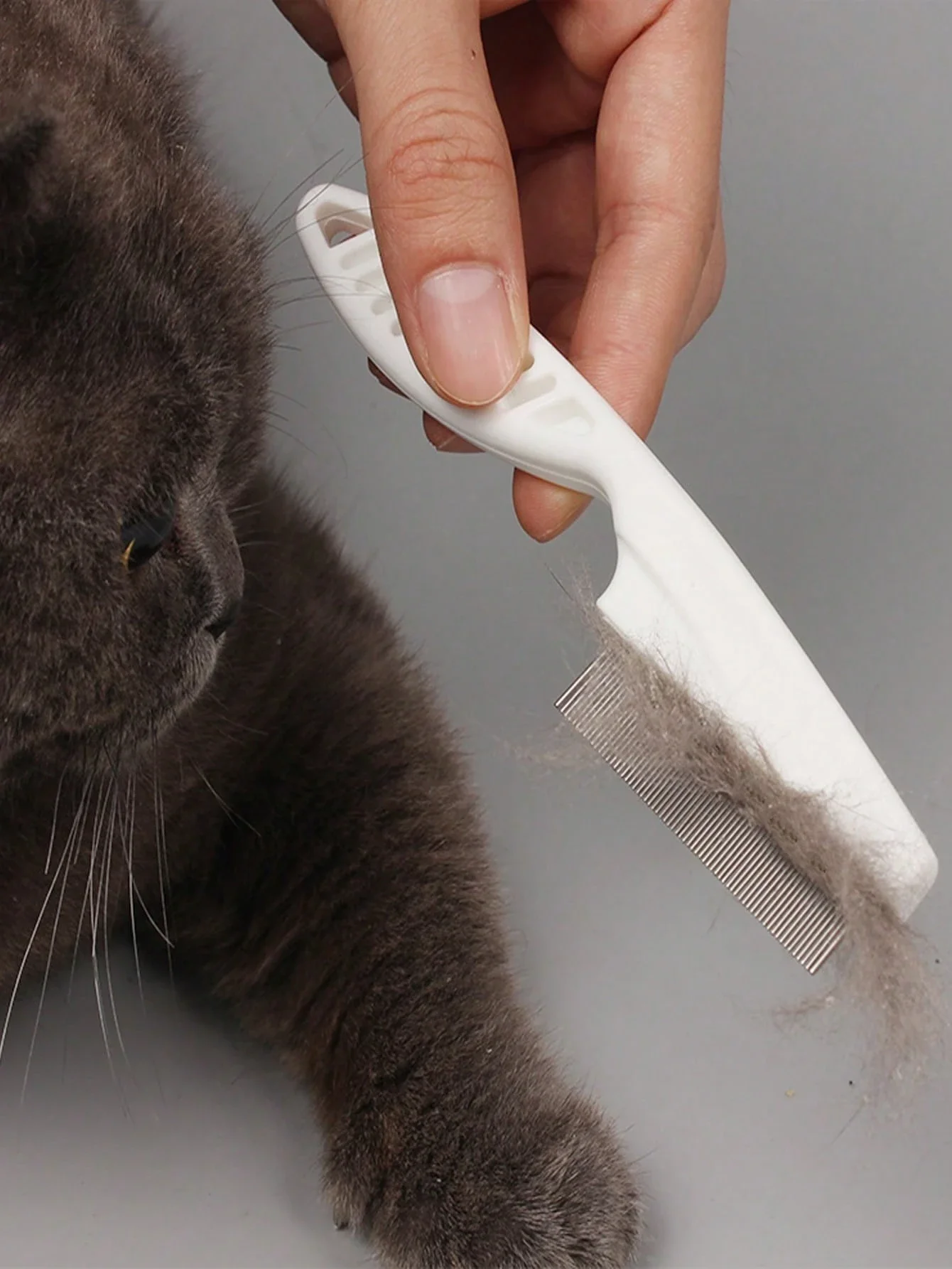 

1 шт. расческа для домашних животных из нержавеющей стали с мелкими зубьями для устранения блох и клещей мгновенно!