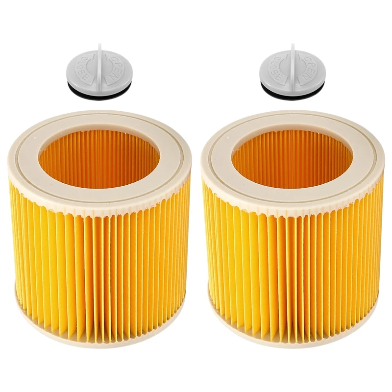 2 Pcs Cartridge Filter for Karcher Vacuum Cleaner WD3 Premium WD2 WD3 WD1 MV3 MV2 WD 3 P Extension Kit Against Fine Dust