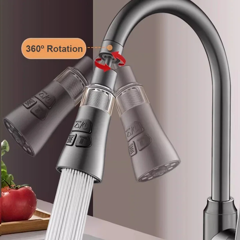 Universal 3-Modus Küche Wasserhahn Adapter Belüfter Dusche Kopf Filter Hause Wasser Sparen Bubbler Splash Filter Wasserhahn Düse Stecker