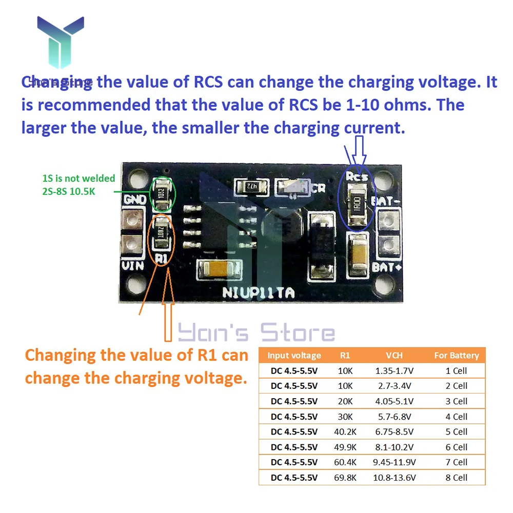 1-8S NiMH NiCd Battery Dedicated Charger Module 1.2V 2.4V 3.6V 4.8V 6V 7.2V 8.4V 9.6V USB Power Supply Short Circuit Protection