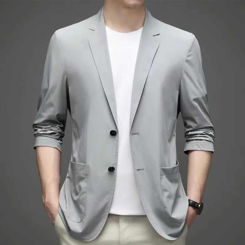 

Lin2610-Dress British style casual slim-fit Korean suit man