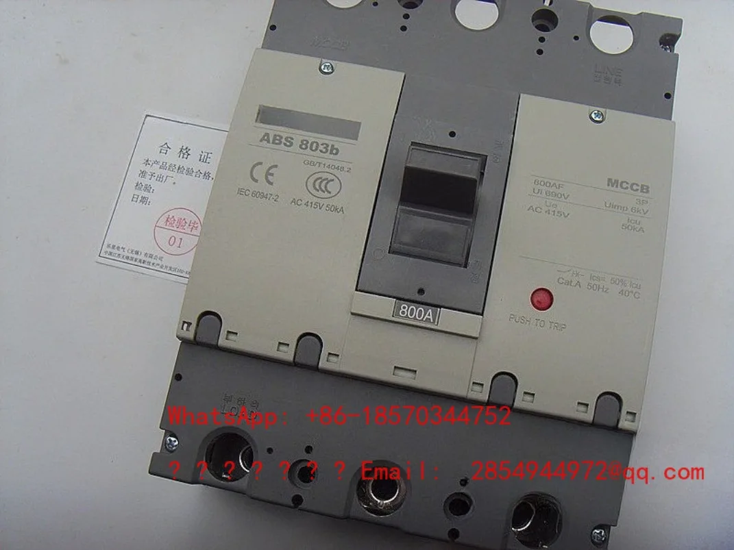 Three-phase Molded Case Circuit Breaker ABS803b 3P 700A 800A Air Switch