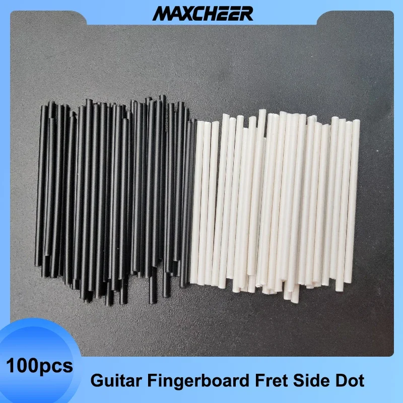 100Pcs Guitar Fingerboard Fretboard Side Dots Side Markers Guitar Fretboard Fret Inlay Markers for Guitar Bass