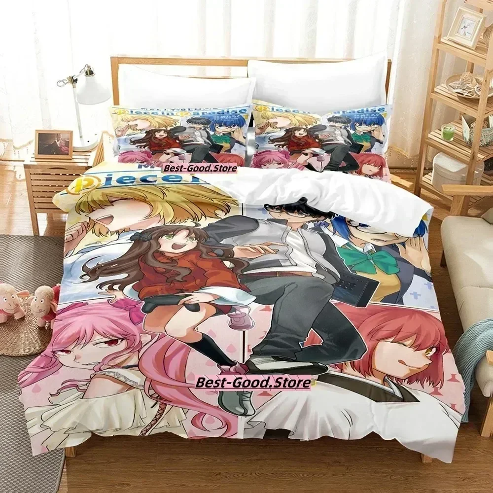 

Melty Blood Neco Arc Anime Bed Sheet Set Printed Duvet Cover Pillowcase Bedding Set Linen Sheet Quilt Cover Full Queen King Size