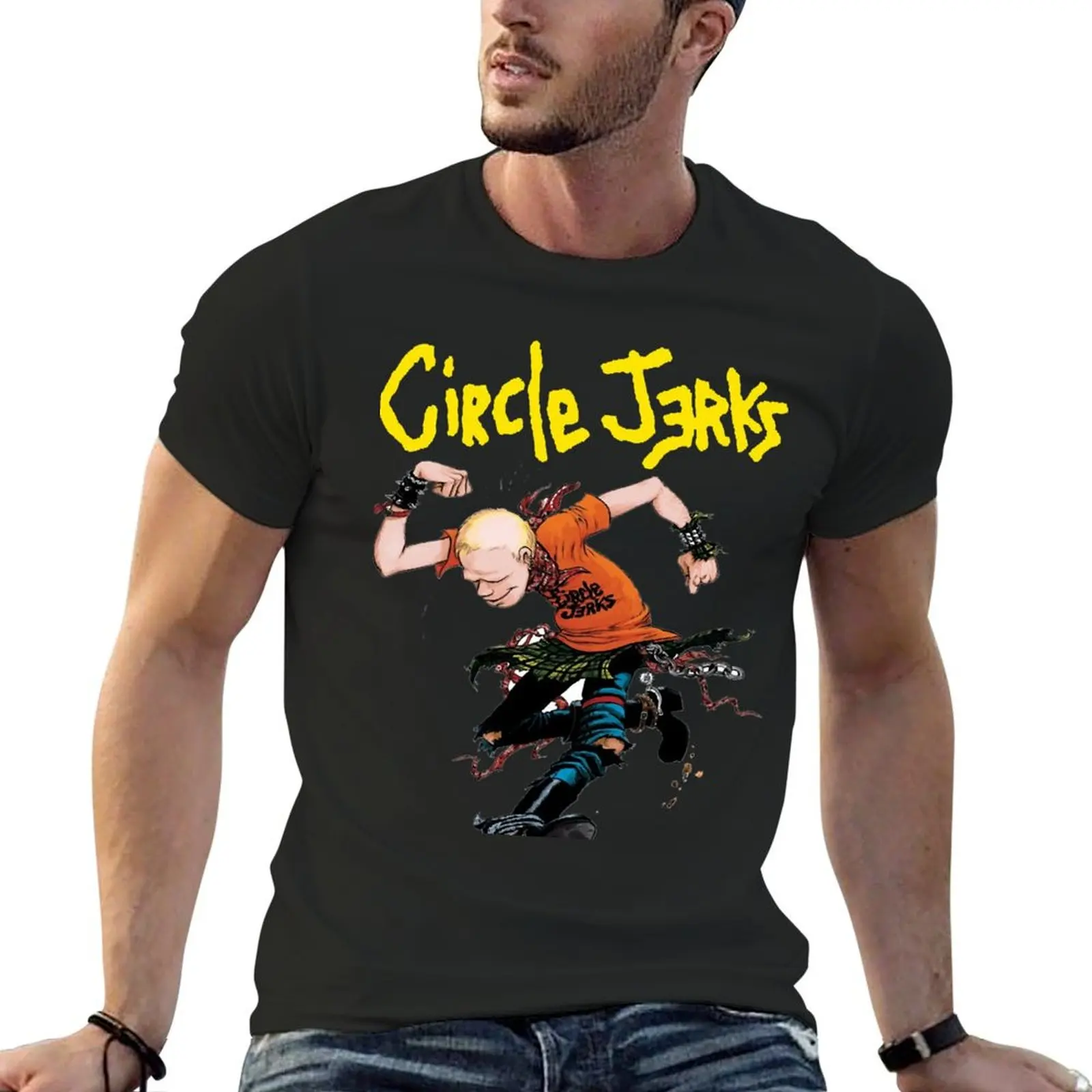 

Circle Jerks T-Shirt oversized t shirt oversized graphic tee quick drying Men's clothing