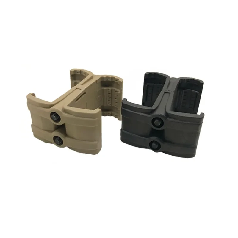 Acoplador táctico de doble revista, Conector de montaje AR M4, Airsoft Mag, enlace de abrazadera paralela