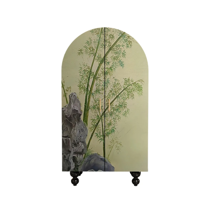

Новая китайская бамбуковая картина для гостиной, Бесплатная установка, шкаф из массива дерева, шкаф для домашнего хранения