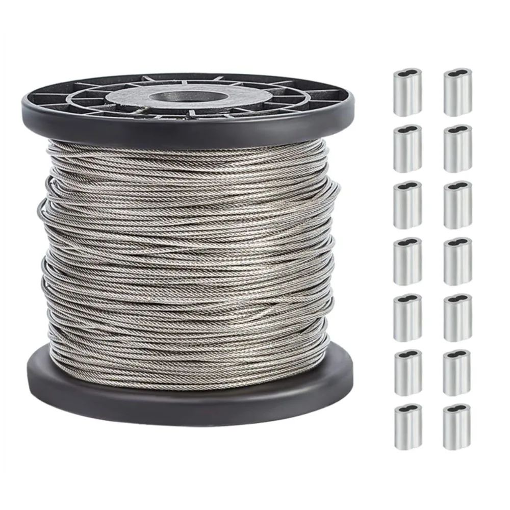 

Jewelry Findings with Tiger Tail Wire Aluminum Slide Charms/Slider Beads and 304 Stainless Steel Wire Guardian and Protectors