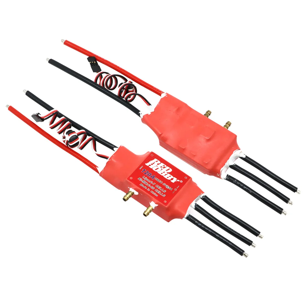 RedHobby Hélice subacuática neumática bidireccional sin escobillas refrigerada por agua ESC 80A 120A 200A para barco RC