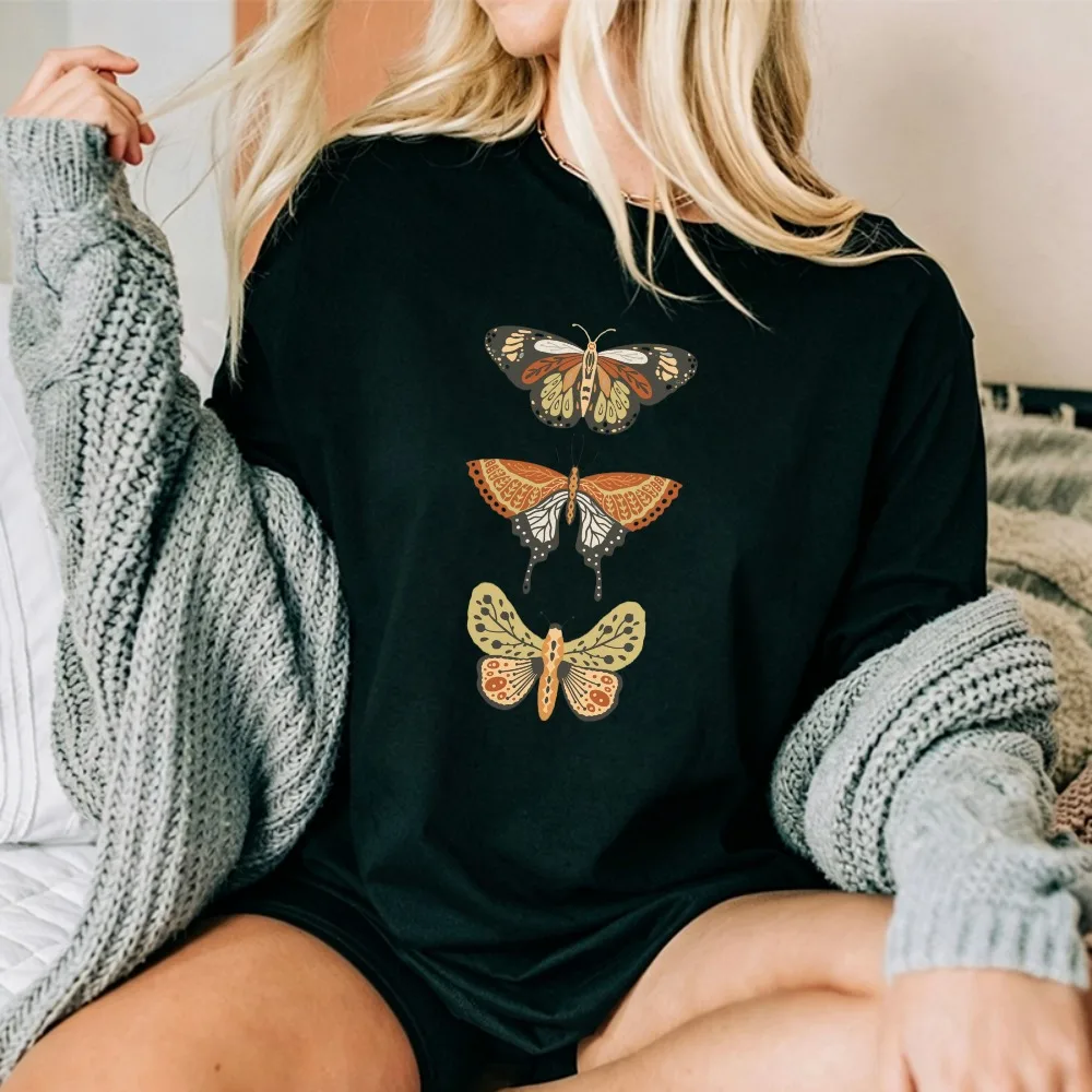 Moth Beetle Insect Bug Print T-shirt Just A Girl Who Loves Bugs Outdoor Fishing Fish Mountain Star Casual Unisex Cotton Top Tee
