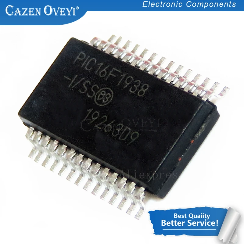 1pcs/lot PIC16F1938-I/SS 16F1938 PIC16F1938 28Pin Flash-Based, 8-Bit CMOS Microcontrollers SSOP-28 In Stock