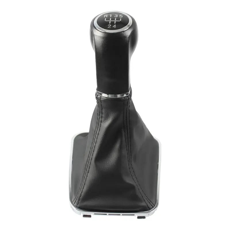 A98M For Opel Zafira B 2005 2006 2007 2008 2009 2010 Gear Shift Knob 5/6 Speed With Pu Gaiter Boot Cover Black