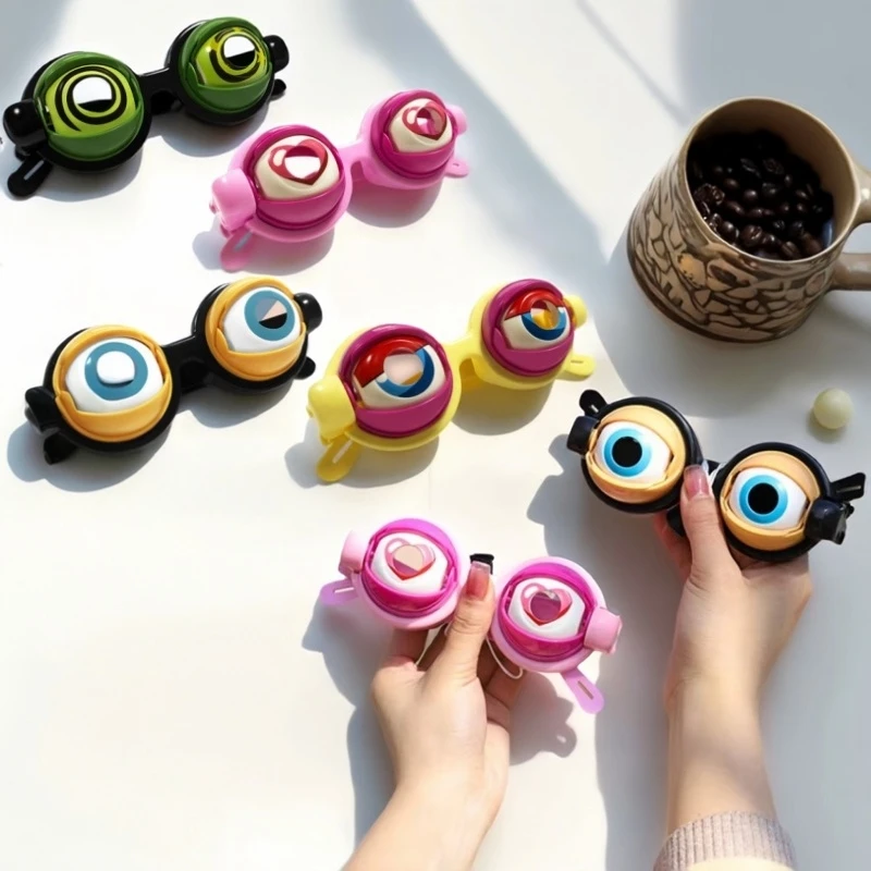 

Kids Gift Funny Wink Glasses - New Novelty Pull String Spoof Selfie Video Prop Party Decor Accessories Toys