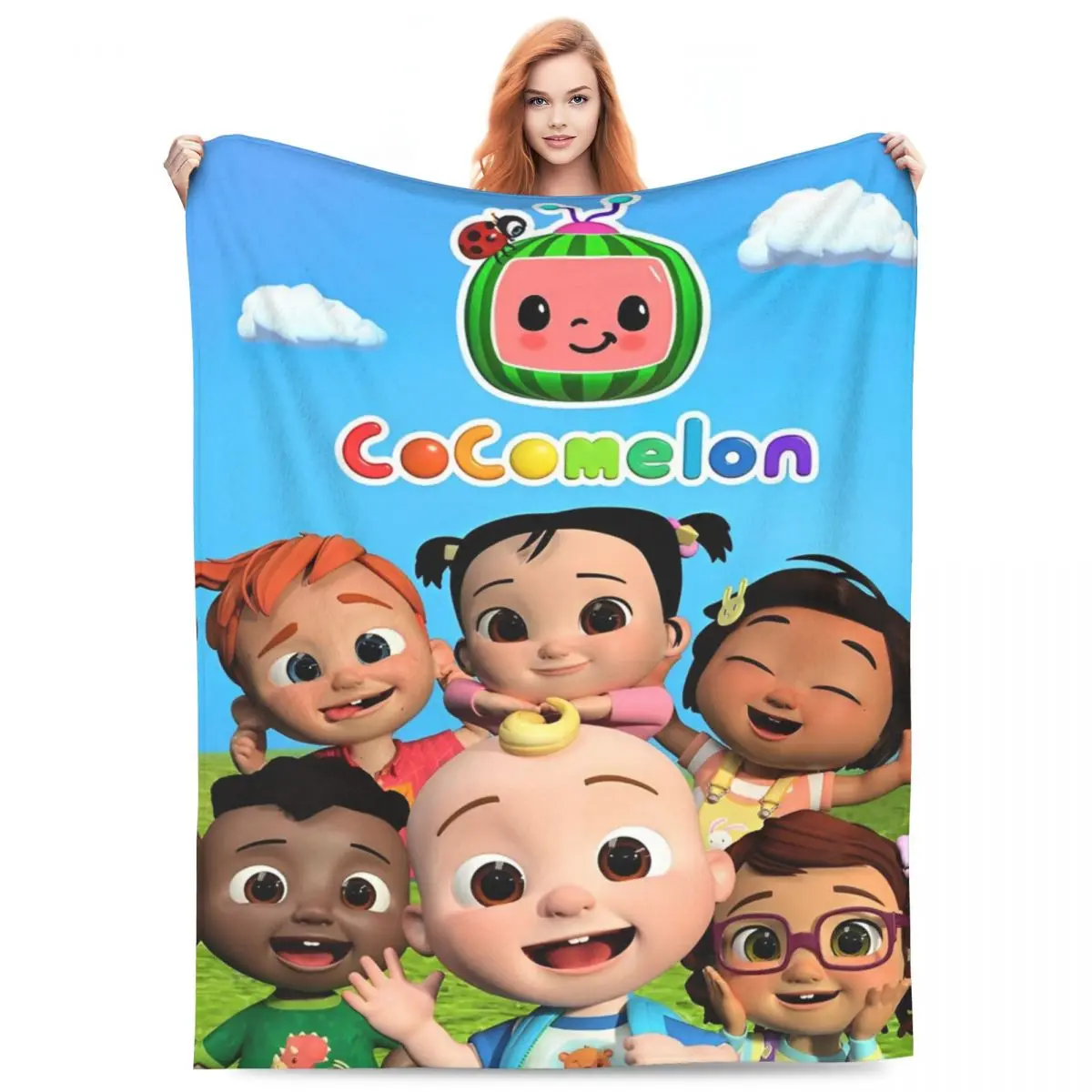 CocoMellons Merch Blankets Ultra-Soft Fleece Throw Blanket Cozy Bedspreads