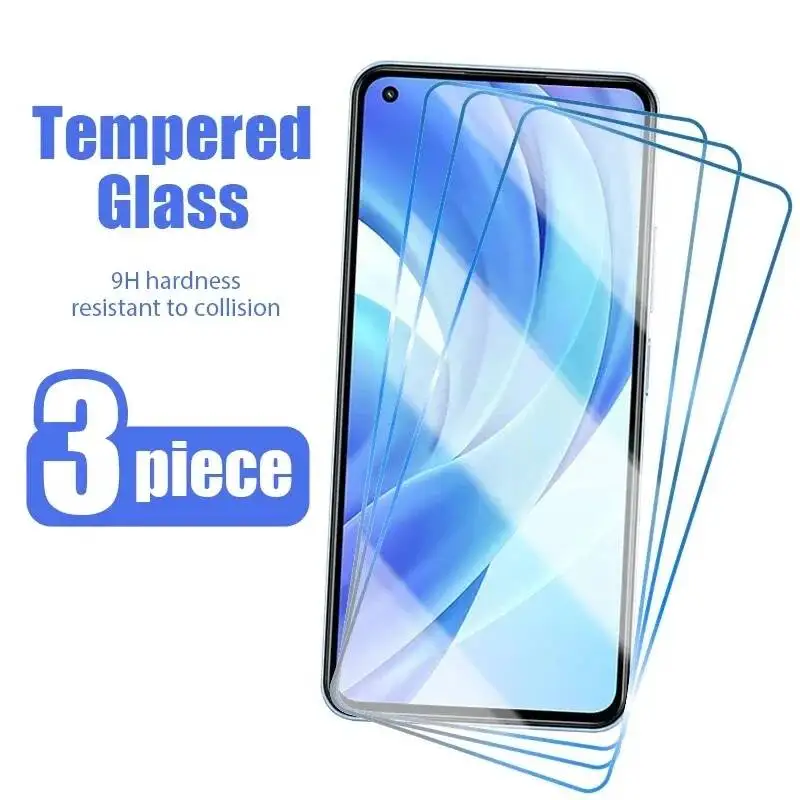 

3Pcs Tempered Glass For Realme 9 8 7 Pro Plus 8I GT 5G Screen Protector Neo 3 2 X2 C11 C21