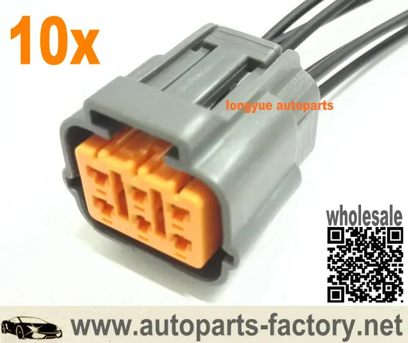 

Longyue 10pcs 6 EGR Valve Motor Connector Pigtail For 2005 MAZDA