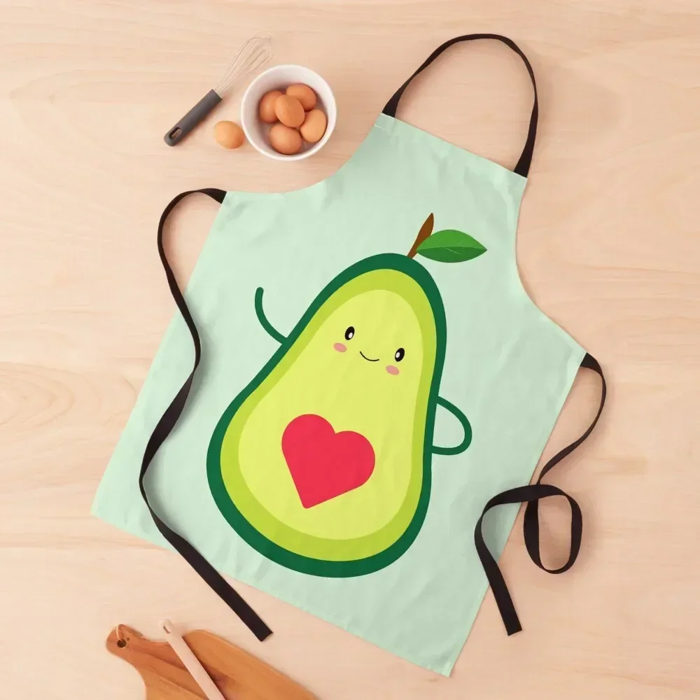 

Cute avocado Apron waiter kitchen woman man chef uniform Apron