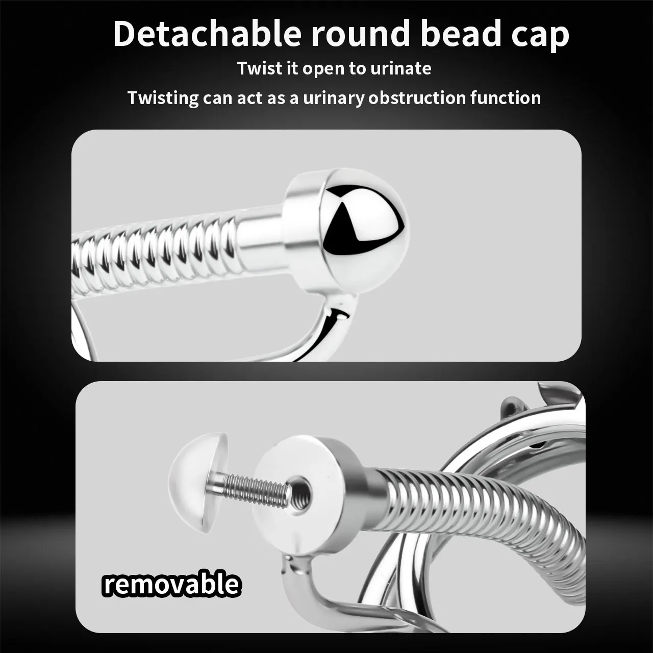 FRRK Penis Steel Tube Cock Lock Men's Chastity Cage Device PA Piercing Adult Sex Games Male Exercise Sex Toy for Advanced Player - view 6
