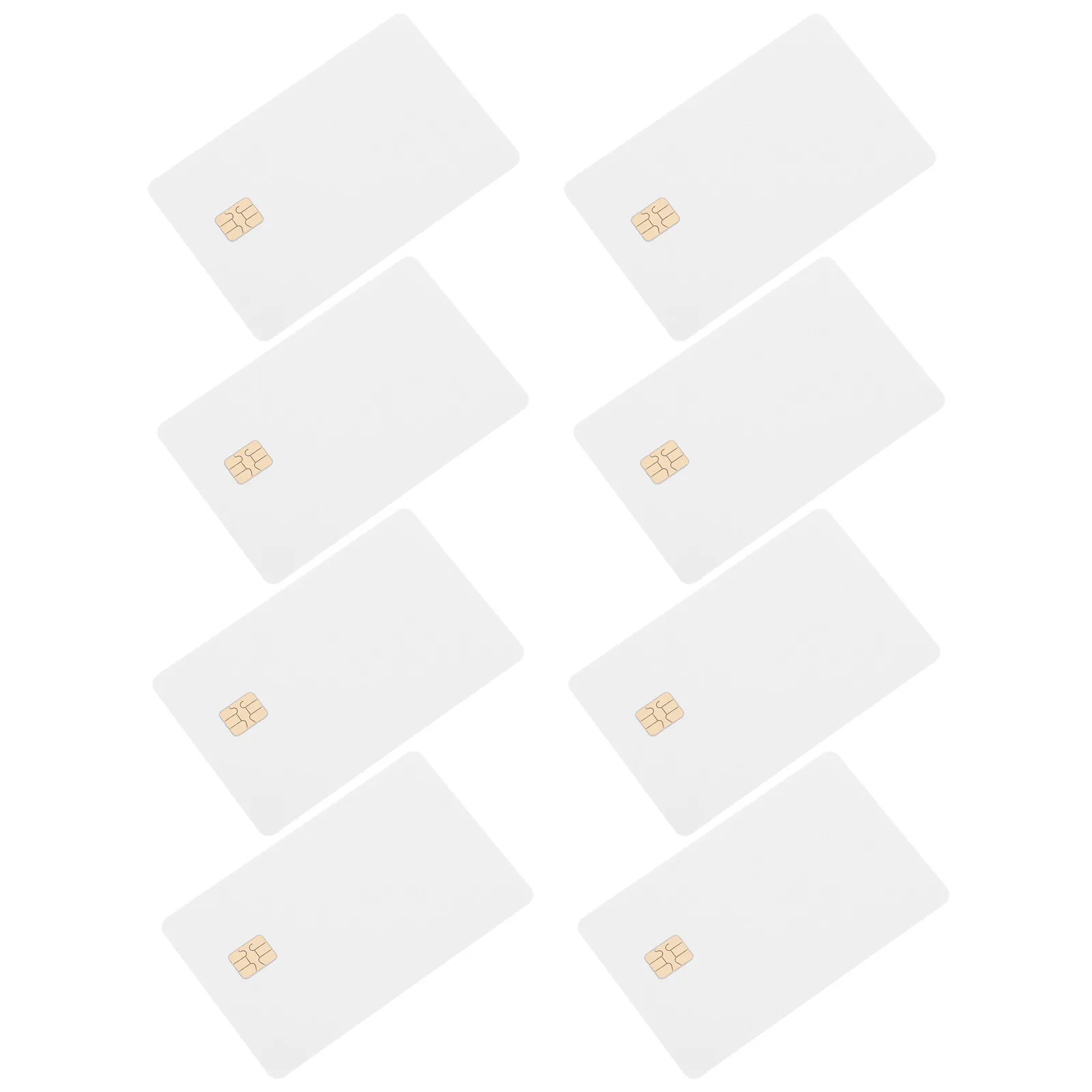 8Pcs Blank PVC Id Cards with 4442 Ic Chip for Access Control Driver Identification Employee Badge Membership Card Printable