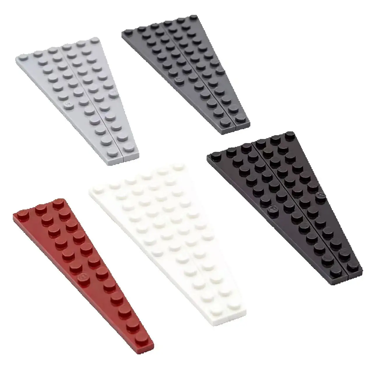 10 Stück 47397 MOC-Teile Kompatibel mit Keilplatte 12 X 3 Links Rechts DIY Kreative Bausteine Kinder-Puzzle-Spielzeug