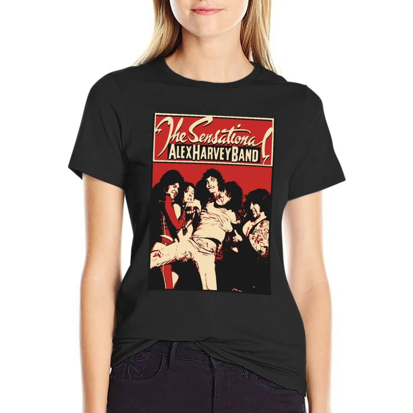 The Sensational Alex Harvey Band T-Shirt quick drying kawaii clothes funny tight shirts for Women