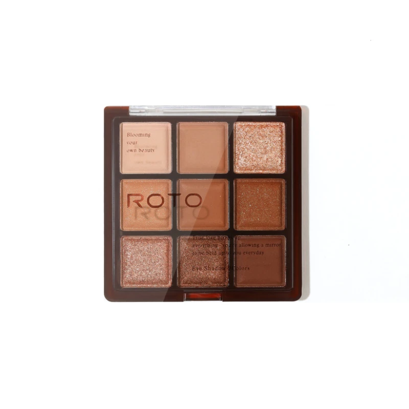 

Nine color chocolate eye shadow plate earth color matte pearl sequins lie silkworm brighten students earth color eye shadow make