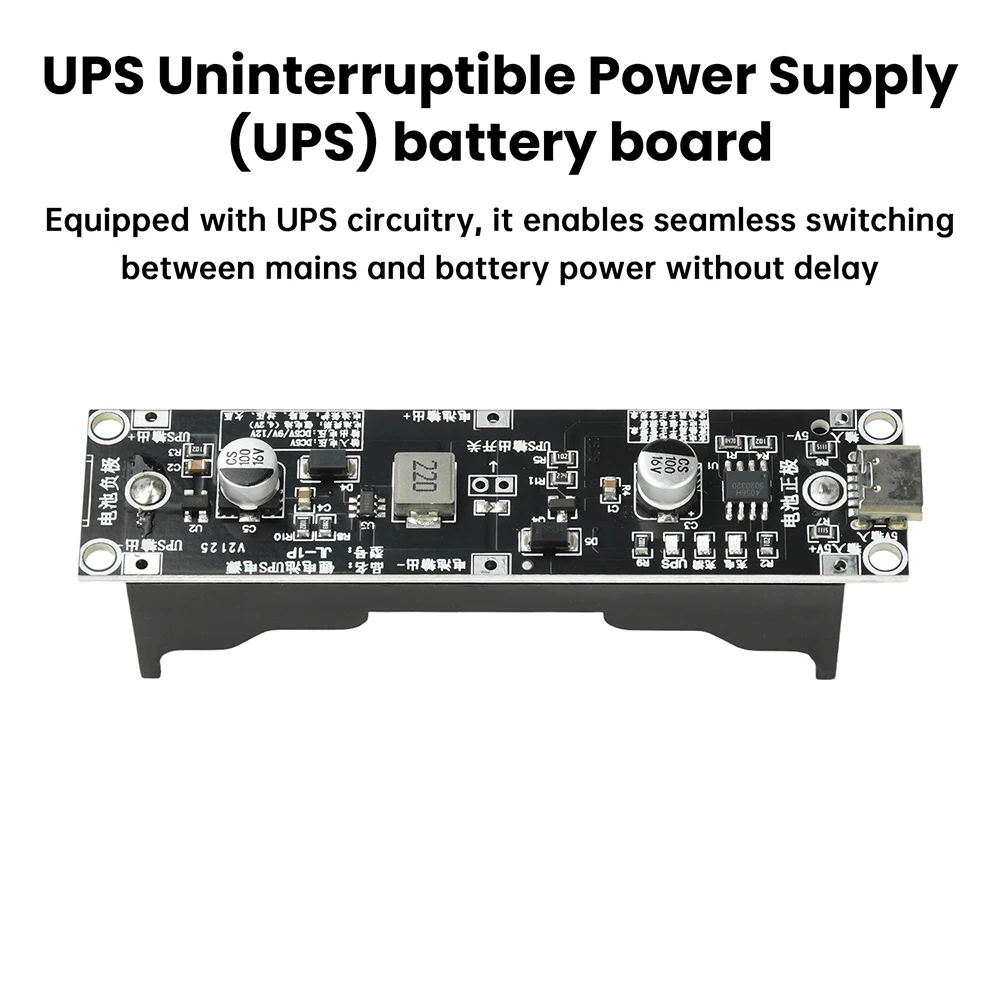 5V 9V 12V 18650 Batteria al litio Step Up Boost Modulo UPS Gruppo di continuità Modulo Carica Scarica Tipo-C
