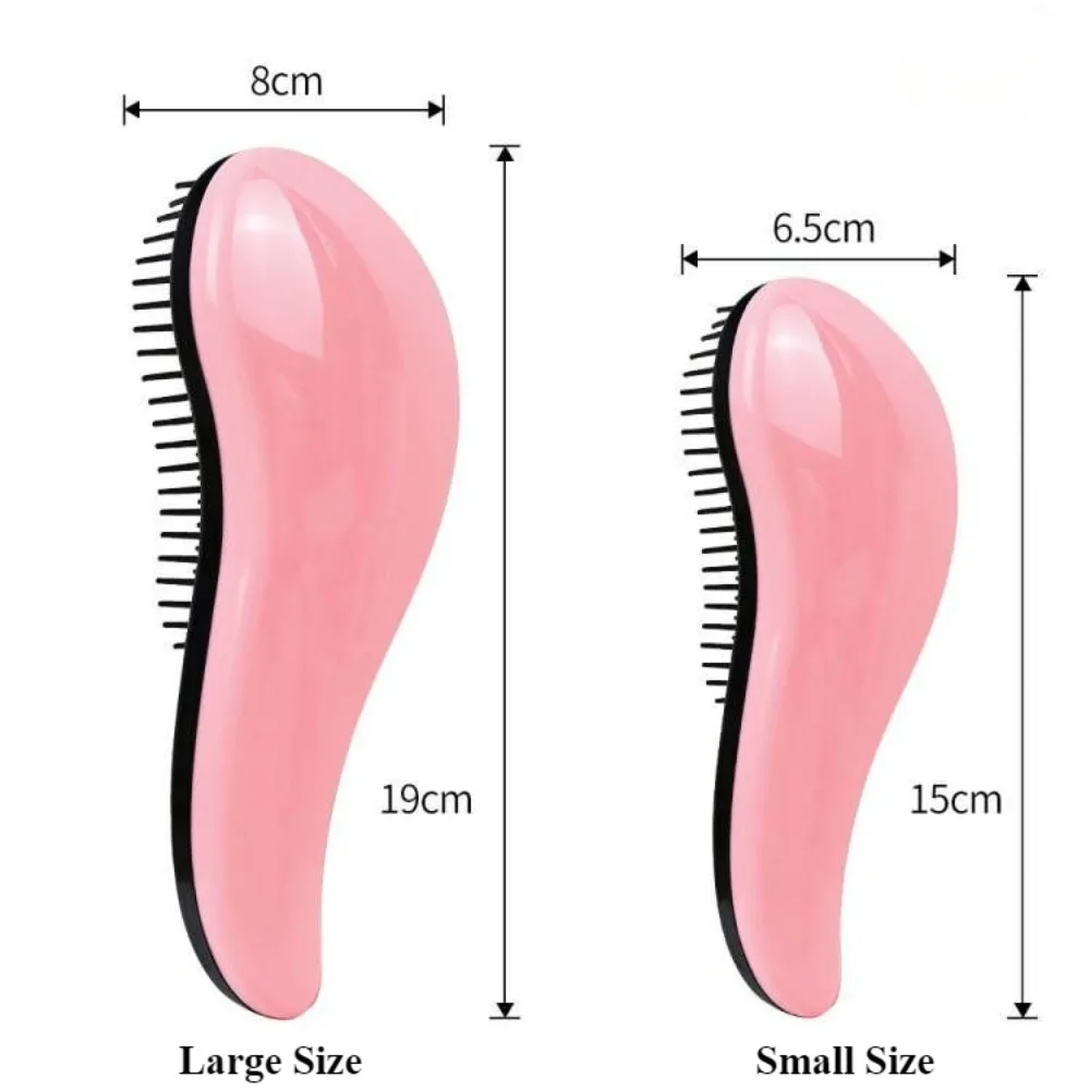 Magische Haarbürste Anti-Tangling Lockiges Haar Kamm Kopfhaut Massage Anti-statische Pflege Glatte Weiche Bürste Perücke Salon haar Styling Werkzeuge – Detail 5