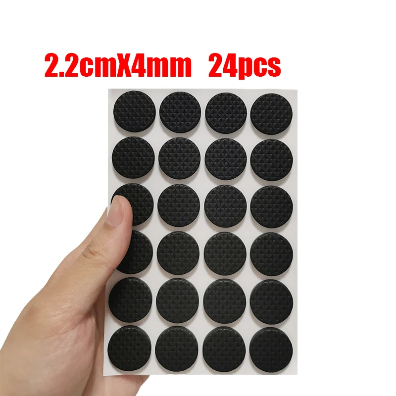 Gummi-Pads für Stuhl- und Tischbeine Selbstklebender Geräuschloser Bodenschutz Möbelfüße Stoßdämpfer Hardware-Zubehör – Detail 14