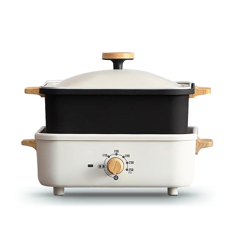متعددة الوظائف شواء هوتبوت Fivestage التحكم في درجة الحرارة الكهربائية هوتبوت المنزلية سبليت الكهربائية إناء/ قدر باخرة طباخ
