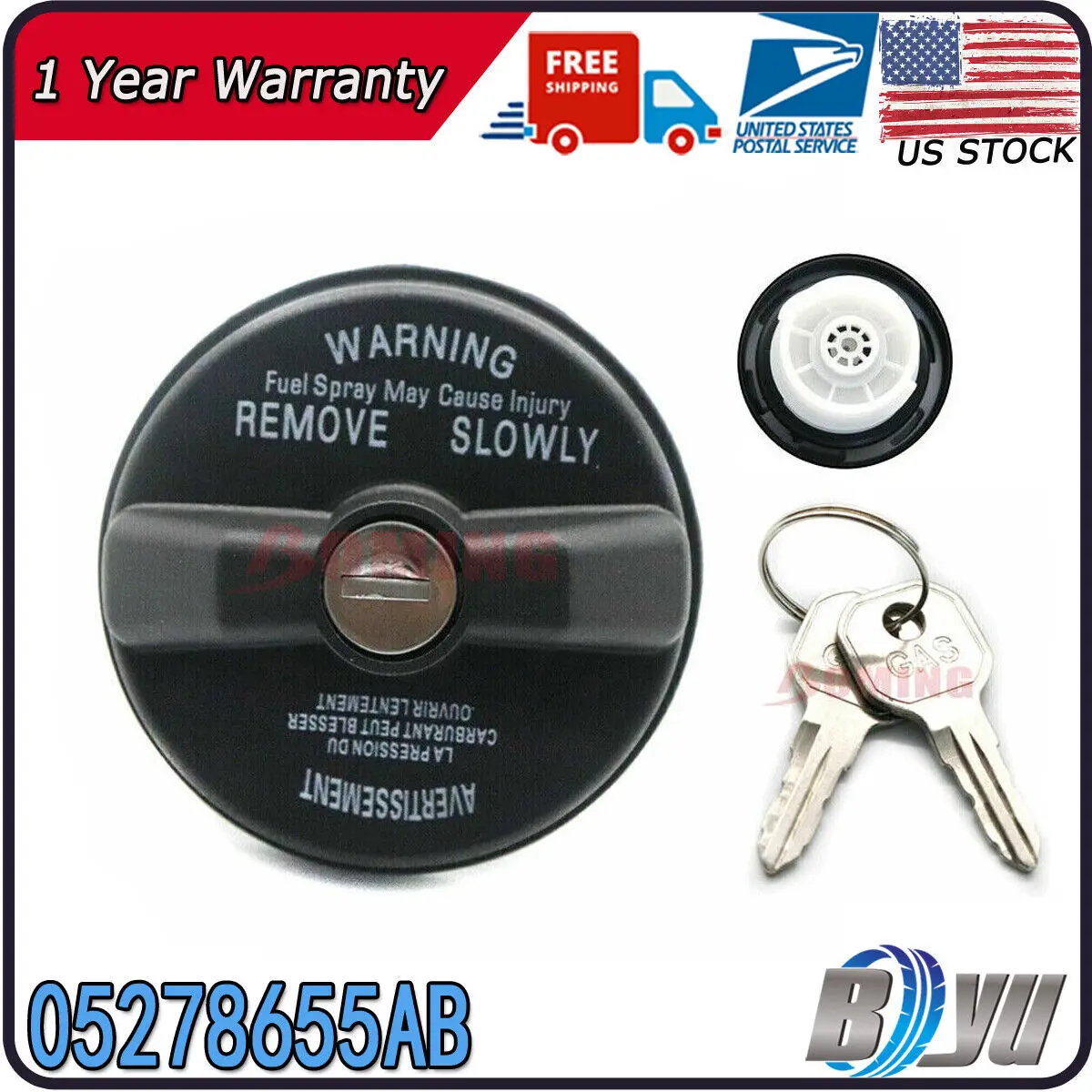 Bloqueio do tanque de combustível para Jeep Wrangler Liberty Chrysler 200, Tampa De Combustível De Gás, 2 Chaves, Dodge Durango, Carregador, Vingador, Jeep Wrangler, 05278655AB