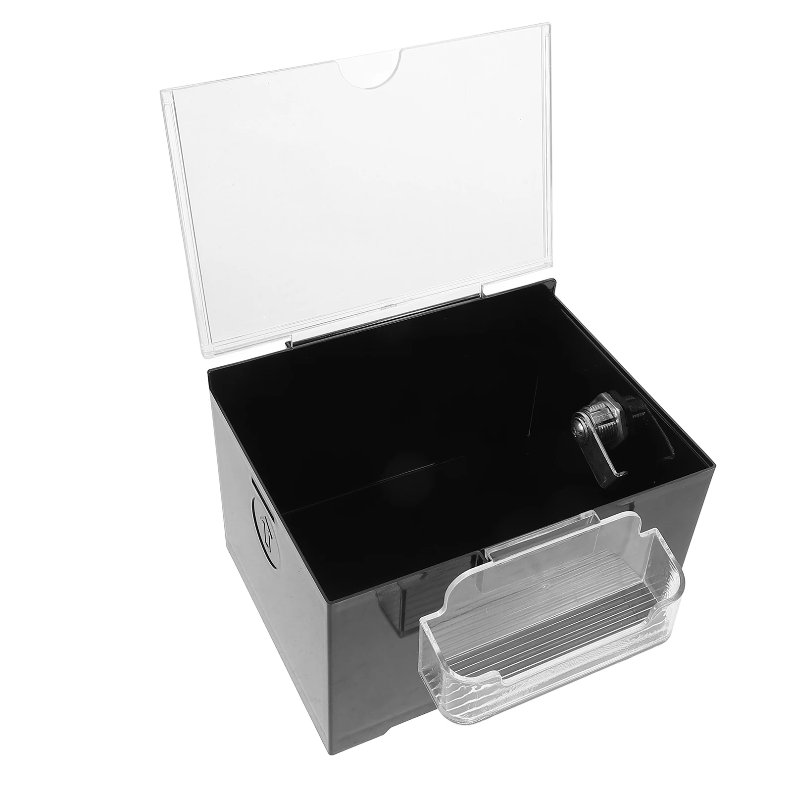 

Multifunctional Acrylic Voting With Donation Fundraising Transparent Suggestion With Slot Clear Ticket Storage