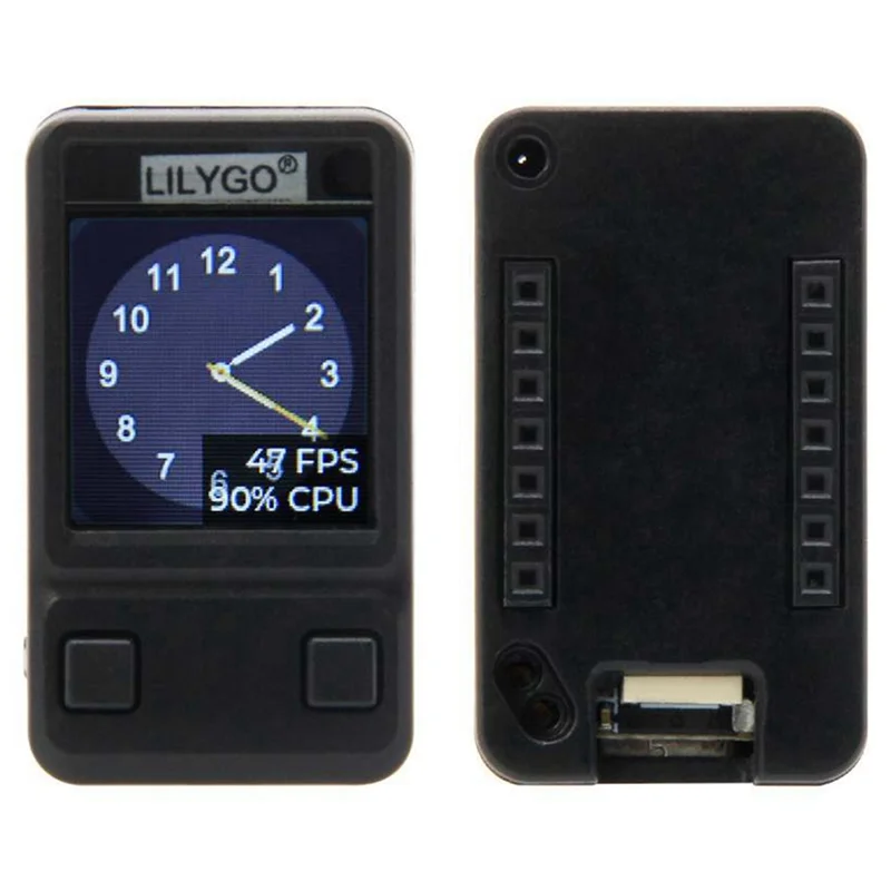 Efficient LILYGO T-QT Pro ESP32-S3 GC9107 0.85 Inch LCD Module Development Board Black WIFI Bluetooth Full Color 128X128 Screen