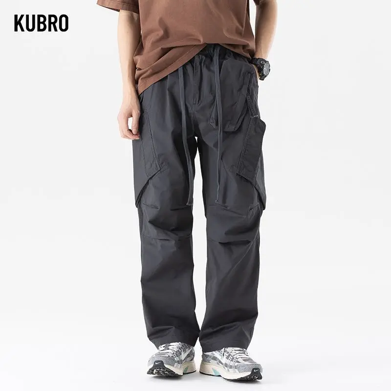 

Men's Cargo Work Pants Ripstop Hiking Tactical Pants with Multi Pockets Elastic Waist Causal Pants Cotton Joggers Autumn Winter