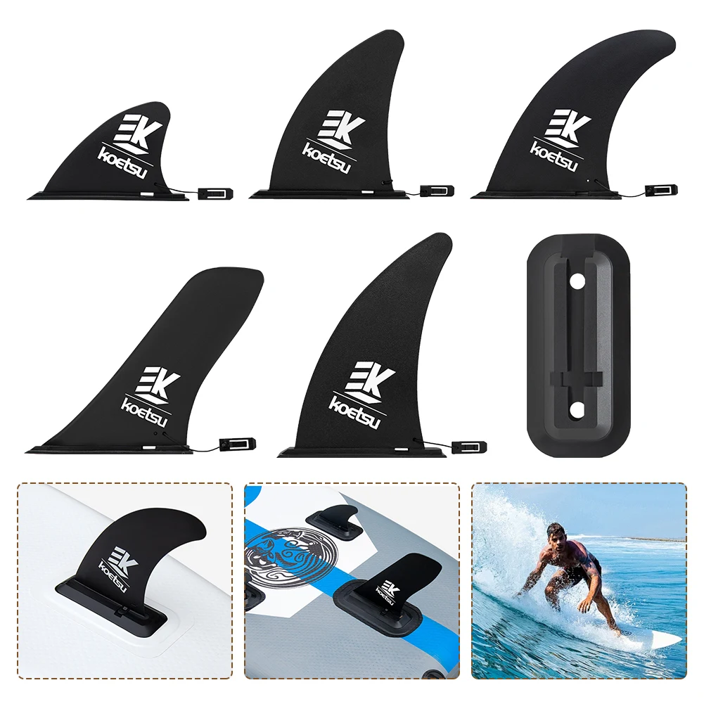 4.5/8/9/9.5/10Inch Surfboard Fin SUP Accessories Stand Up Paddle Board Slide-in Fin Detachable Surf Water Wave Fin Stablizer