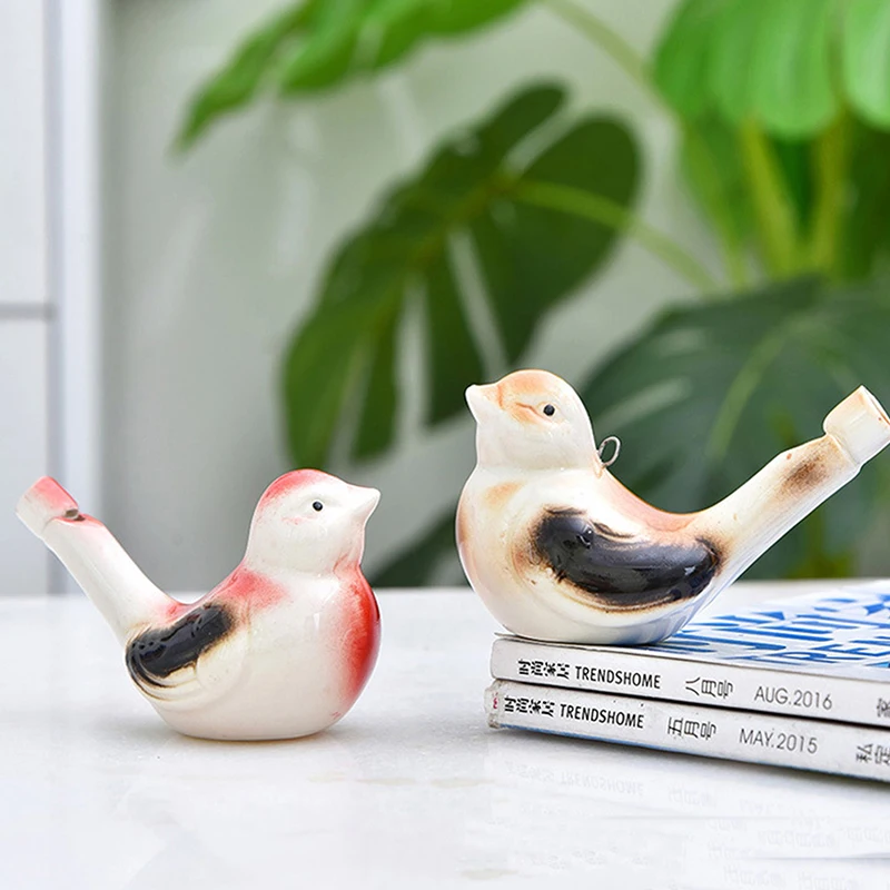 Water Bird Whistle Brinquedo musical para crianças, desenho colorido, presente infantil para crianças, instrumento musical, 1pc