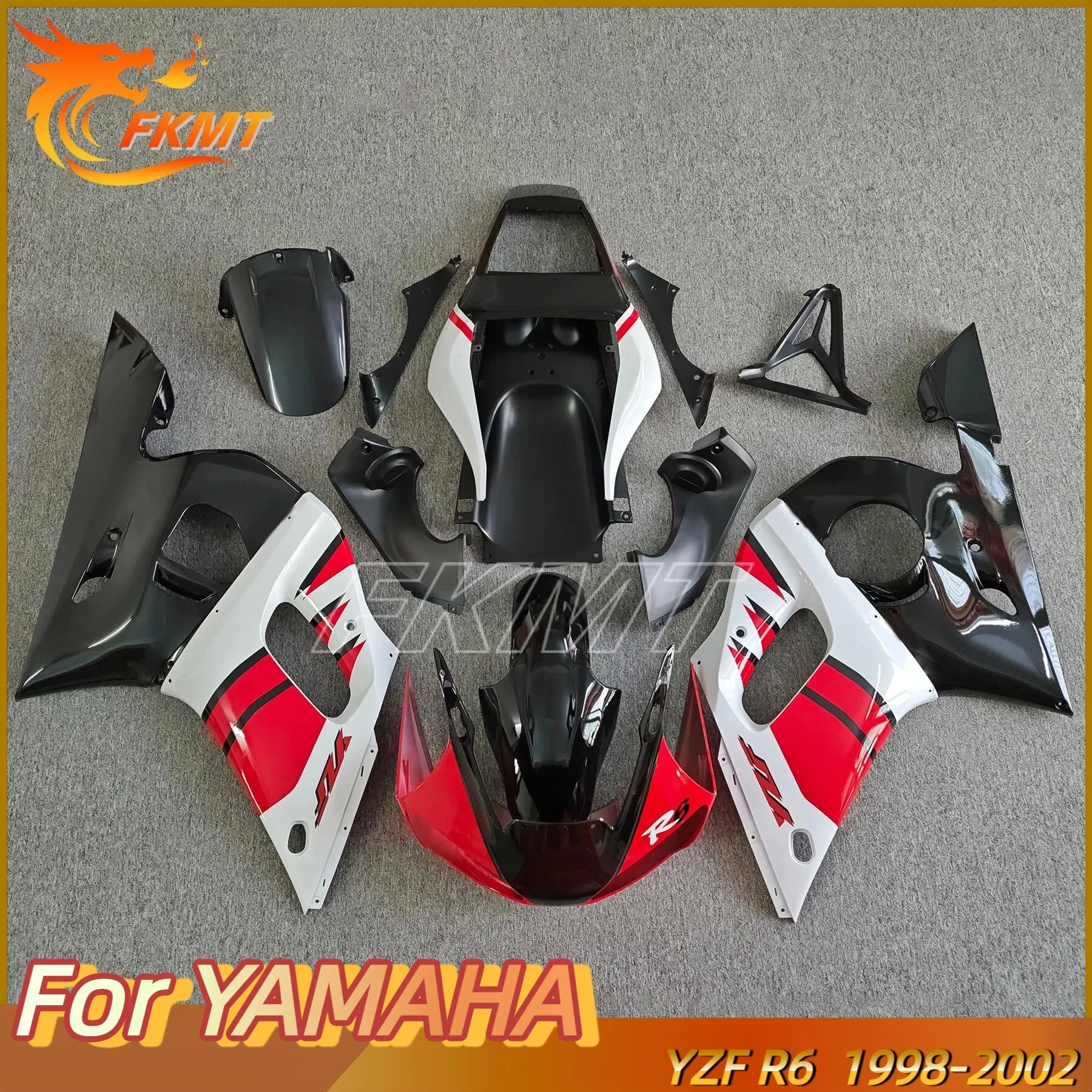 

Motorcycle Fairings Kit Fit For Yzf R6 1998 1999 2000 2001 2002 Bodywork Set High Quality Abs Injection New Red Black White