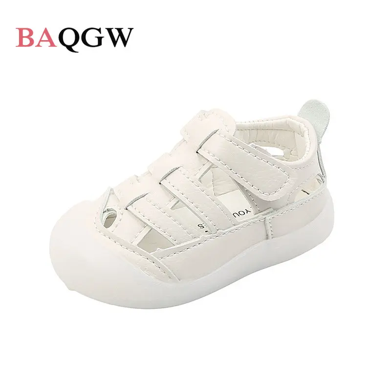 Summer Toddler Baby First Walkers Shoes Kids Boy Girl Children Sandals Soft Bottom Anti-slippery Breathable Flat Shoes Hook&loop