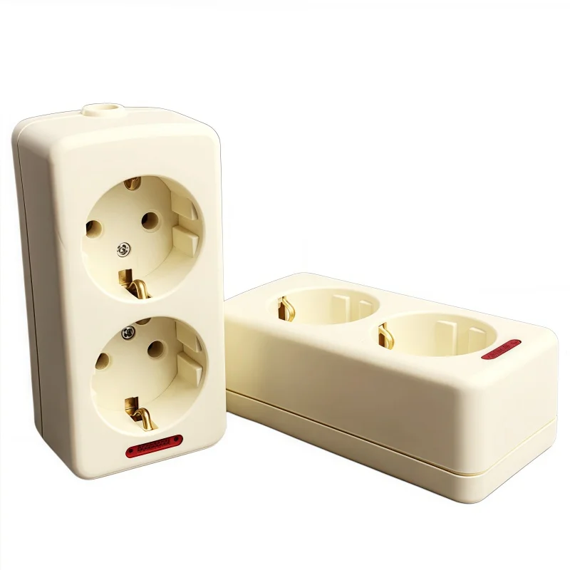 

Connect a Wire 250v Beige 2 Holes Household Power Strips Eu Standard Extension Multi Socket