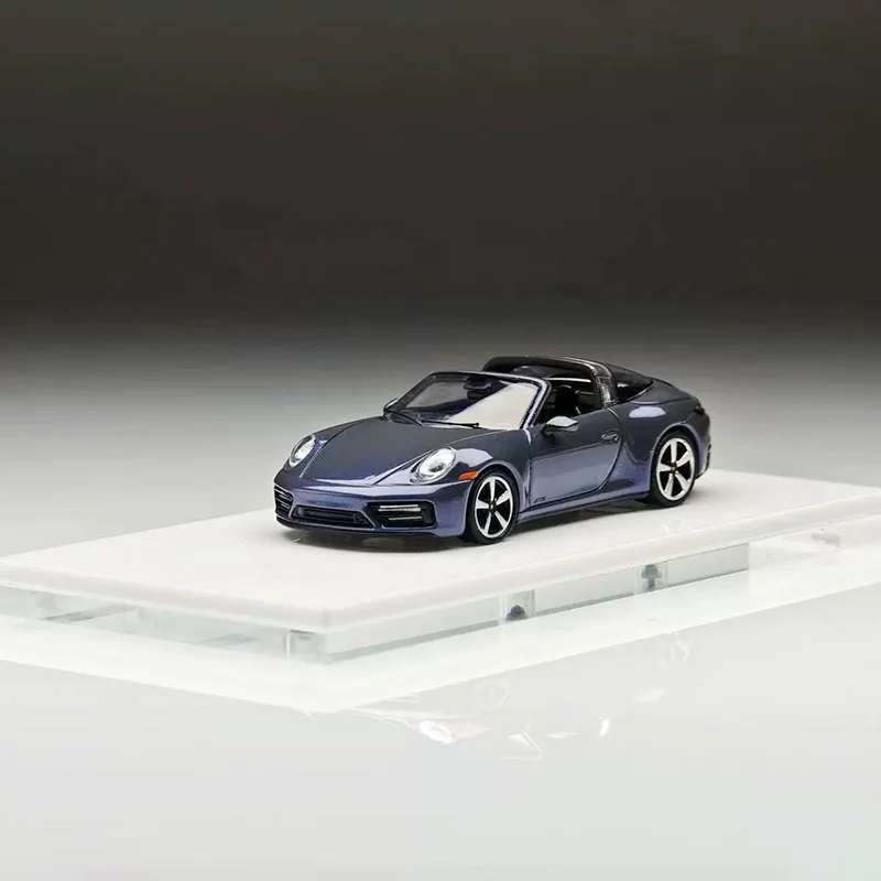 Zincit Model Diecast 1:64 Scale 992 Targa Alloy Convertible Car Model Static Display Collectible Toy Gift Souvenir Decoration