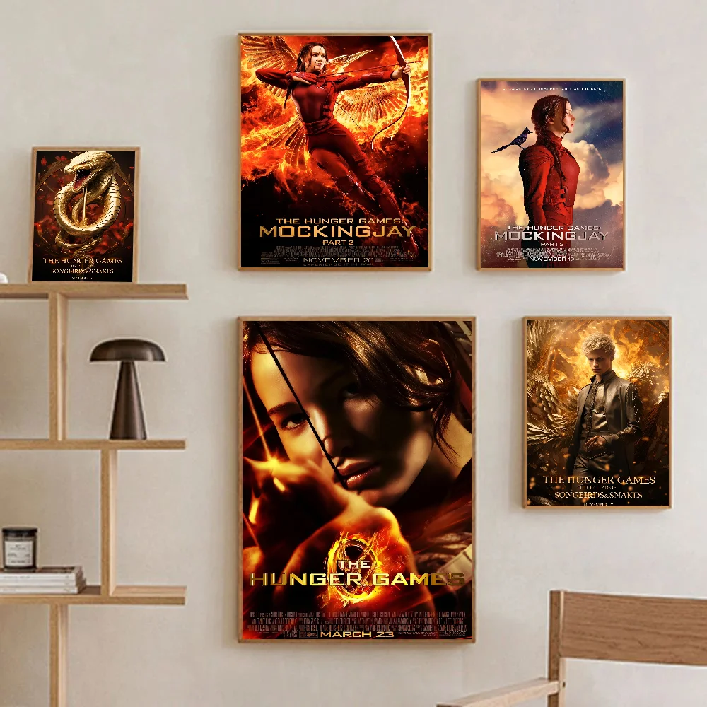 The Hunger Games Poster Stickers Living Room Bedroom Entrance Cafe Wall Art Decoration Painting Room Home Aesthetic Decor