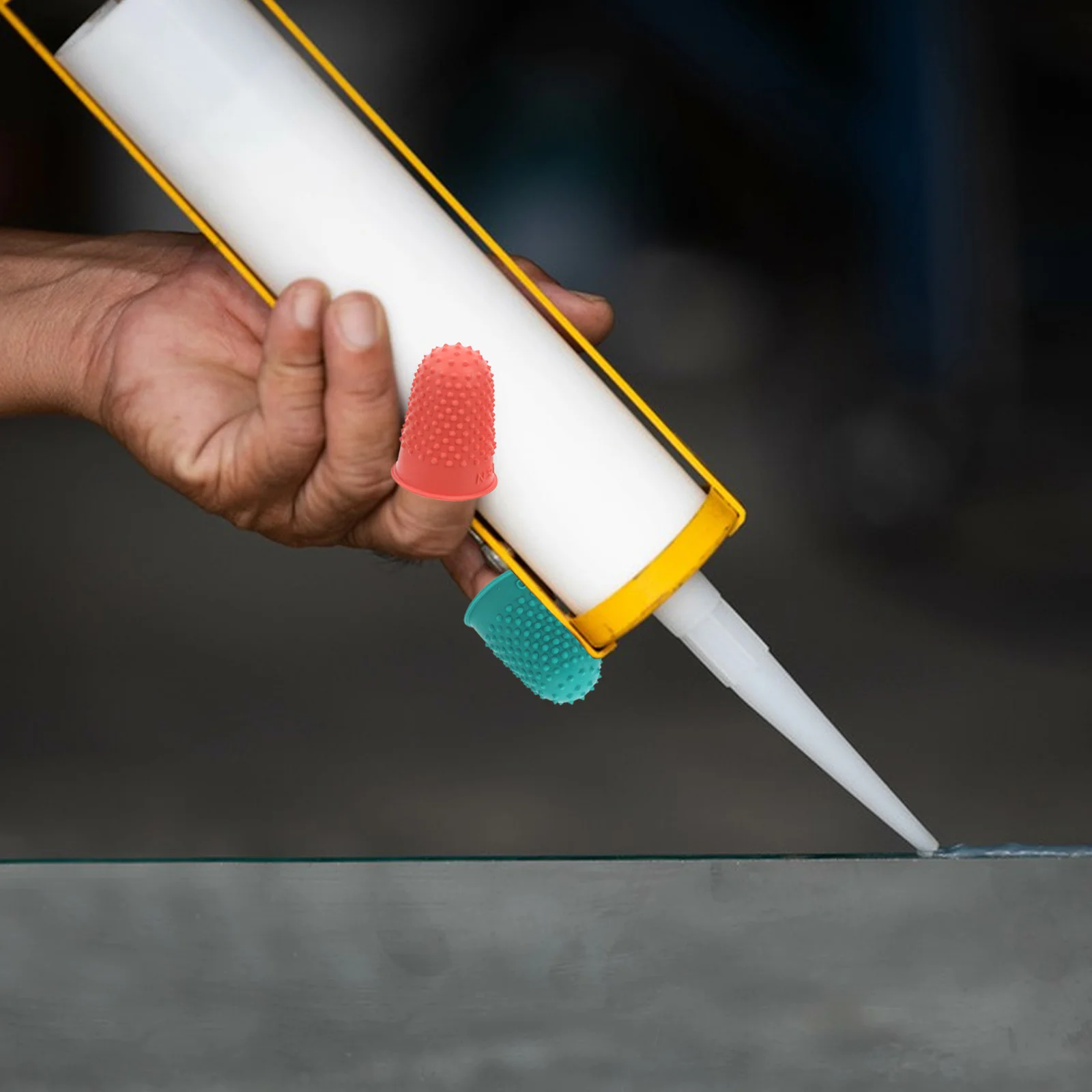 15 Pcs Rubber Finger Protection Fingerstalls for Office Use Cots Protector Money Counting Tips Medium Sleeves