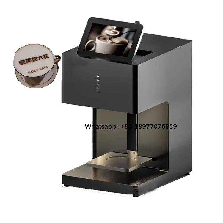 2026 Commercial Cafe Edible Ink Coffee Printer XP600 Print Android Control 600dpi Resolution Fast 5-15s Latte Art Cake Free Cart
