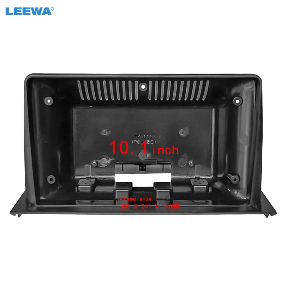 

LEEWA Car Audio 10.1" Big Screen Head Unit Dash Fascia Panel Frame Kit Adapter For Mazda 2/Demio (02-07) Dash Frame #CA1314